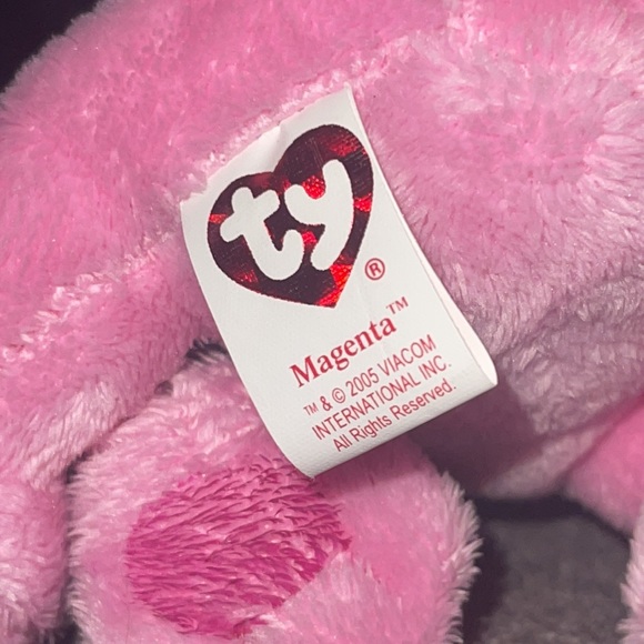 TY Magenta Blues Clues pink DOG Beanie Babies plush stuffed Animal NWT - Picture 9 of 10